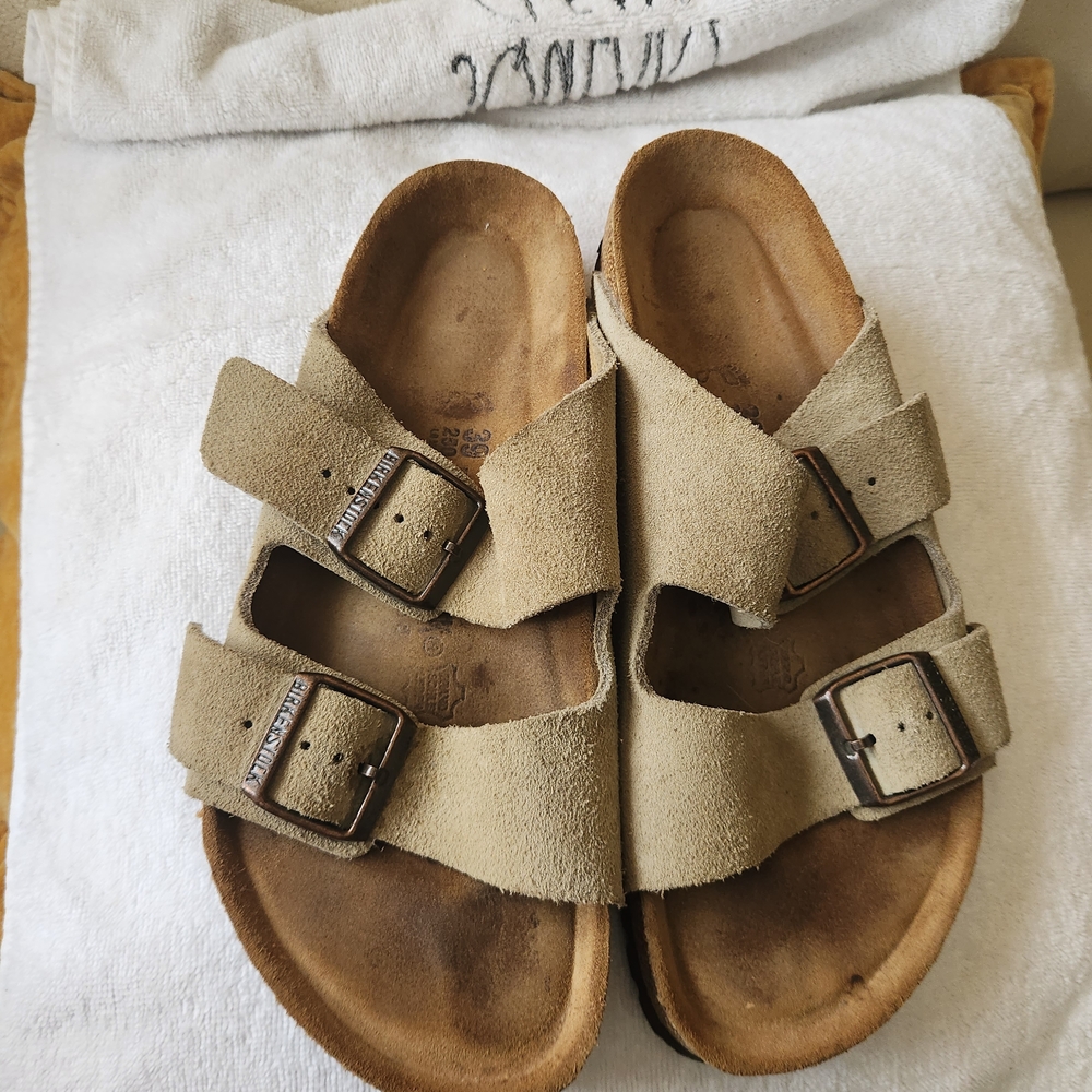 Birkenstock Tan Suede Sandals
